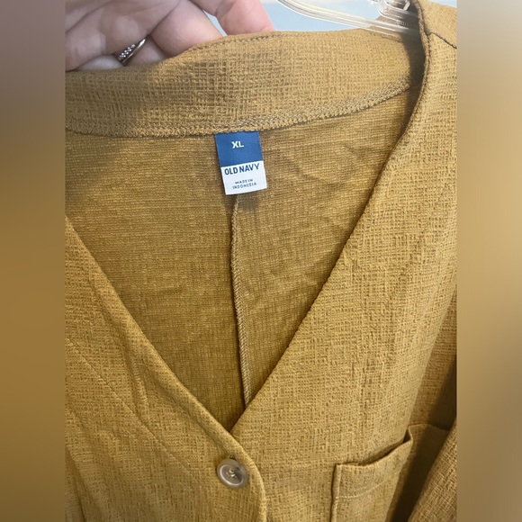 Linen Button Down Romper - Picture 4 of 5